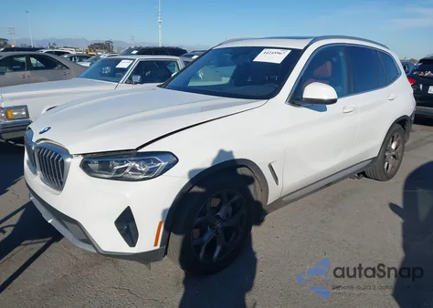 2023 BMW X3 Sdrive30I z USA, uszkodzony, nr VIN 5UX43DP07P9R64170